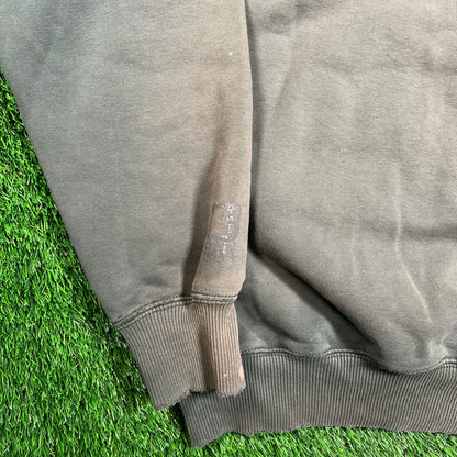 Y2K Carhartt Distressed Green Hoodie Size Large USED