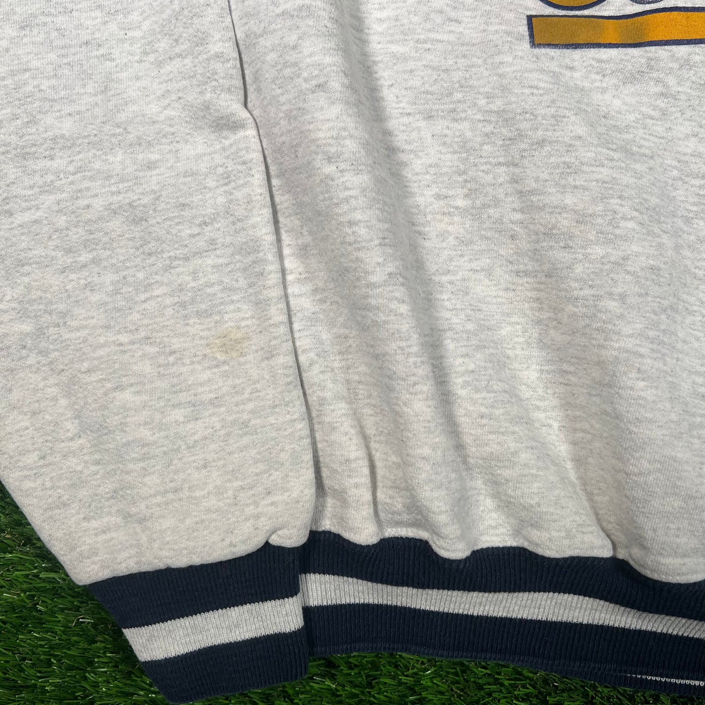 1990s Hackensack Football Comets Football Grey Crewneck Size XL USED v17509
