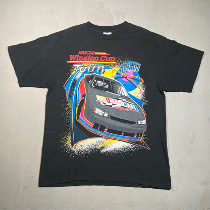 1999 Nascar Winston Cup Tour Racing Black Tee Size Large USED v15864