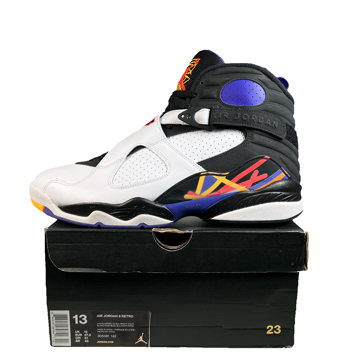 Jordan 8 Three Peat (2015) Size 13 NEW s22932