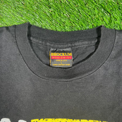 1995 Rolling Stones North American Tour Black Tee Size Large USED v17667