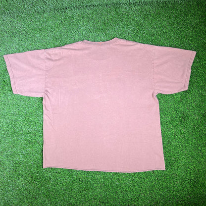 Y2K Snickers Promo Brown Cropped Tee Size XL USED v16583