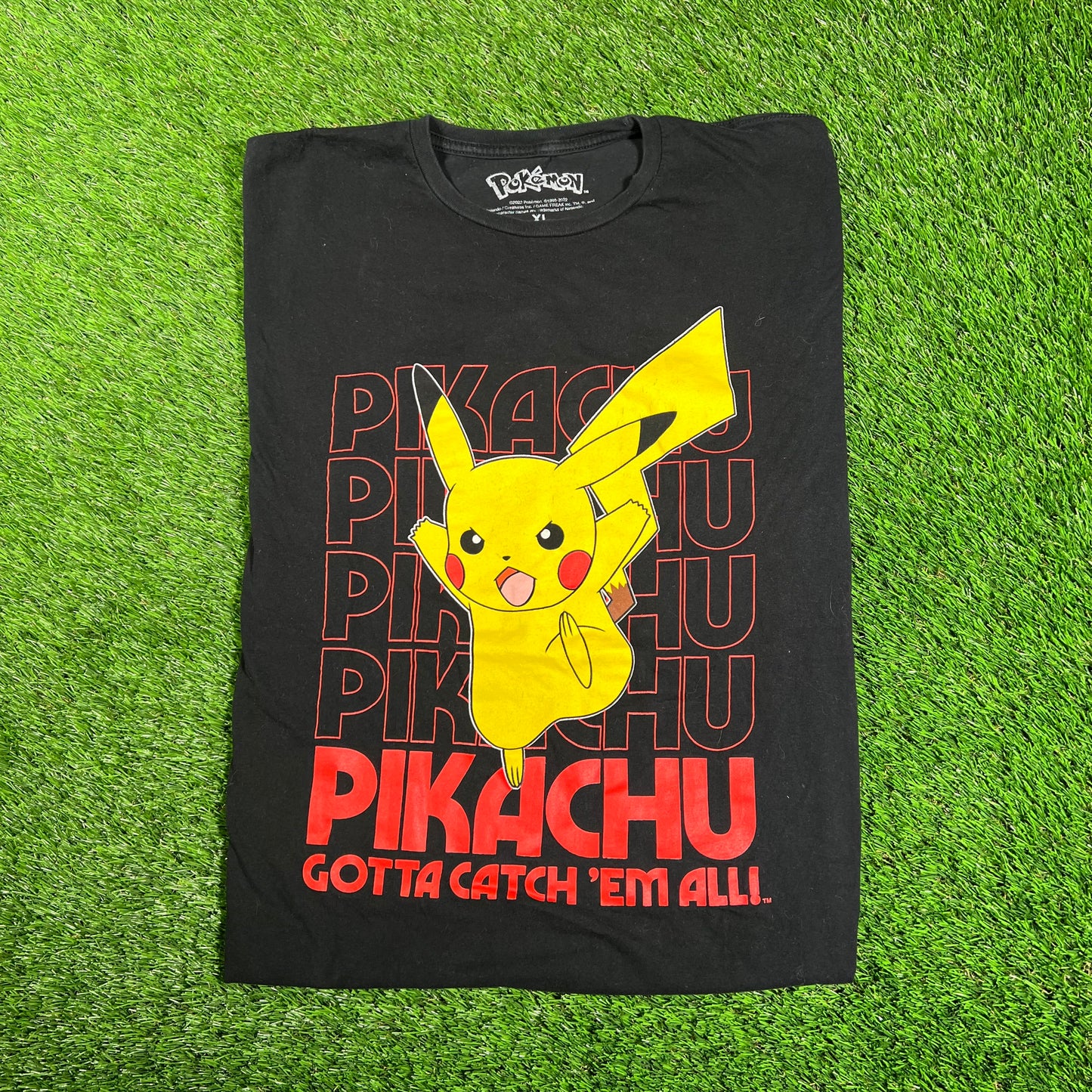 Pokemon Black Pikachu Tree Size XL USED v18239