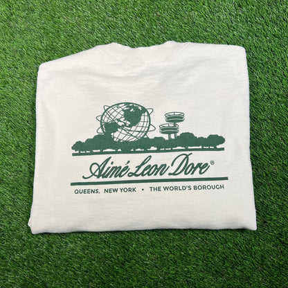 Aime Leon Dore ALD Classic Logo White Crewneck Size XL USED x15859