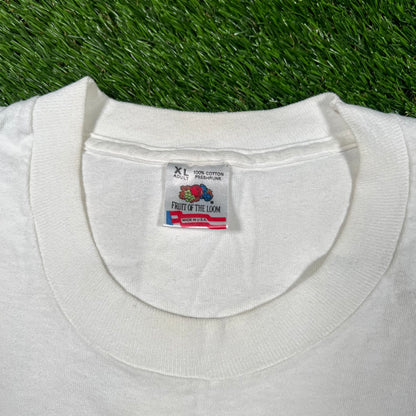 1993 Bulls Vs Suns NBA Finals White Tee Size XL USED v16726