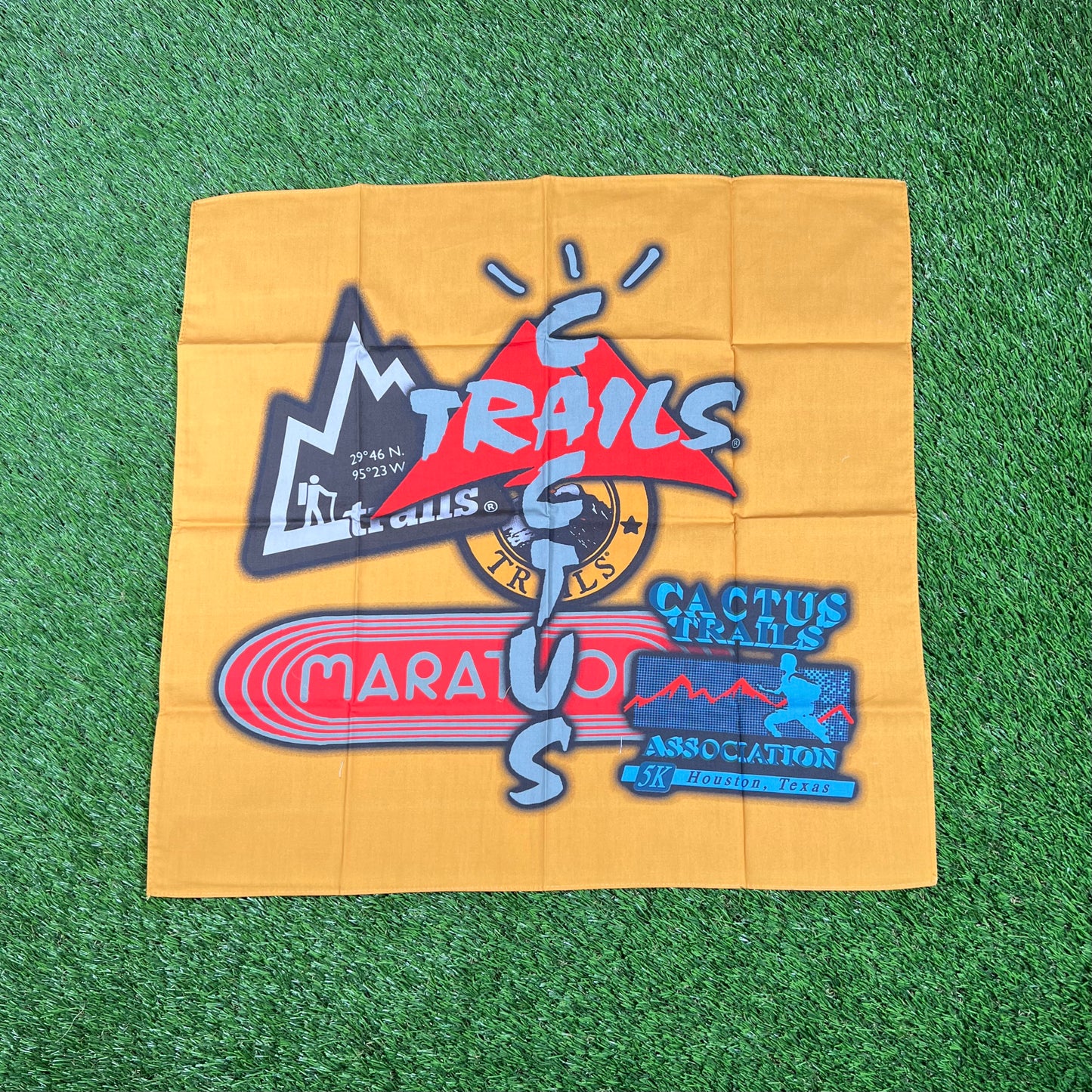 Travis Scott Cactus Trails Yellow Bandana Size One Size NEW x14580