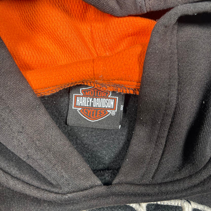 Harley Davidson Ride The Wind Black Hoodie Size Small USED v19125