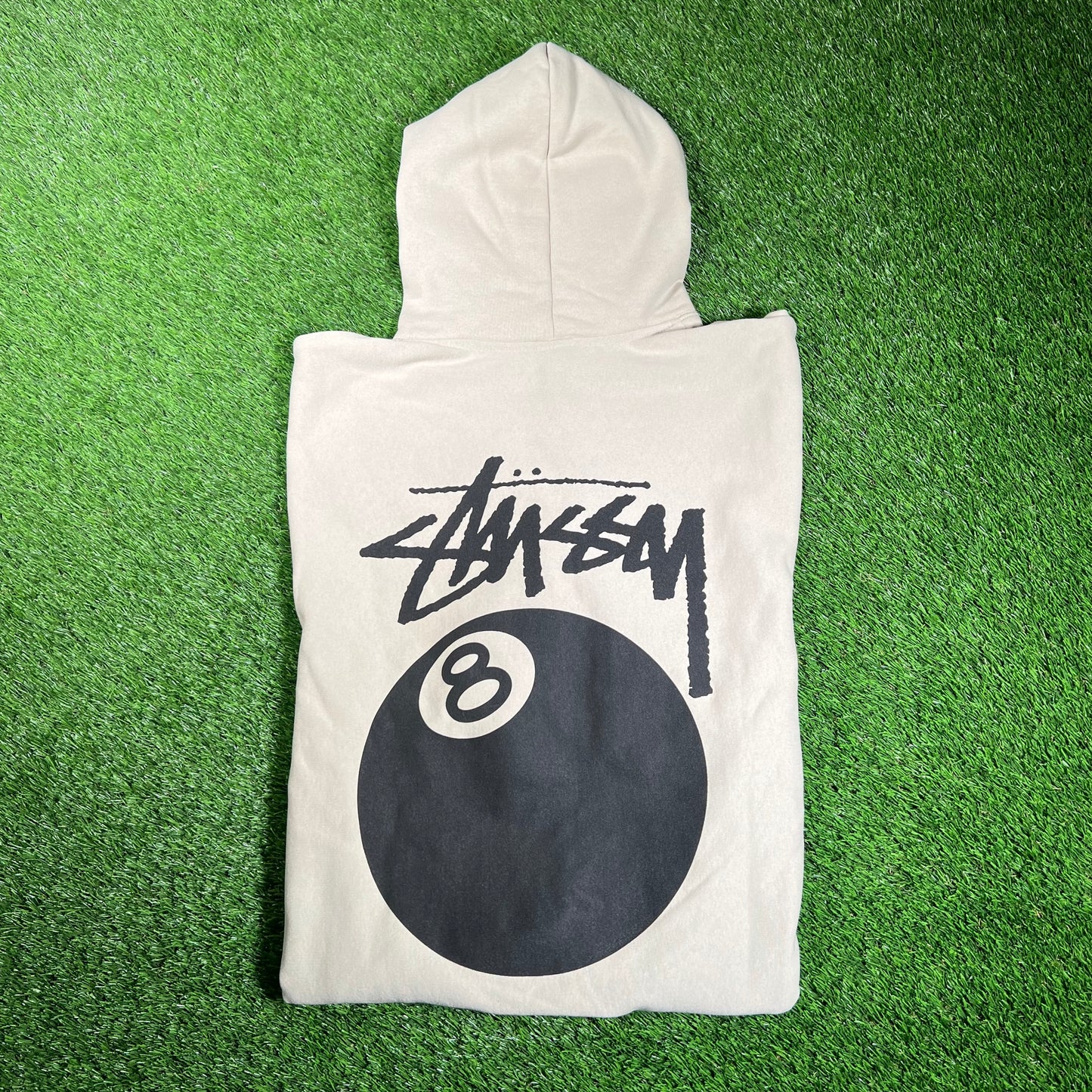 Stussy 8 Ball Sand Pull Over Hoodie Size XL USED x16066