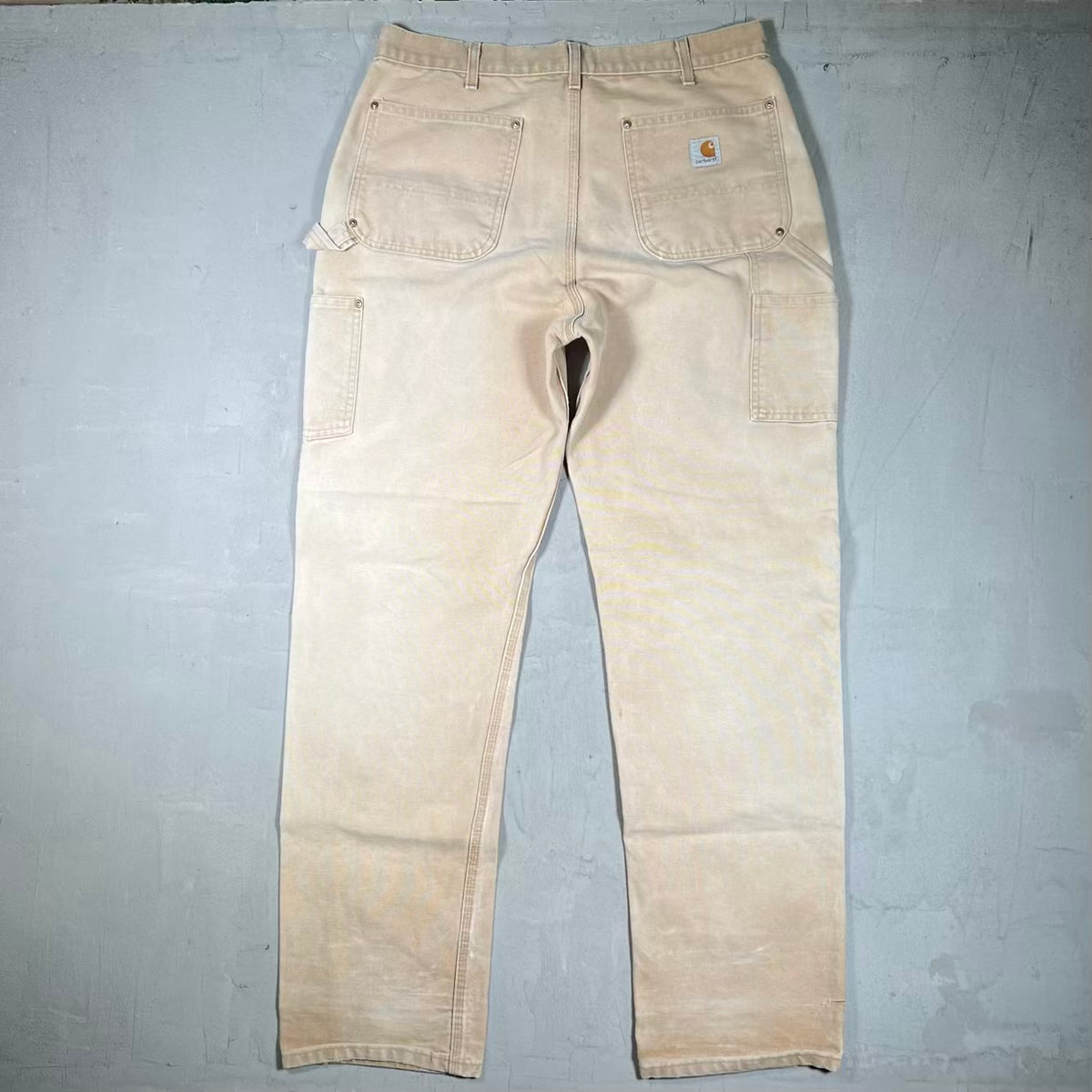 Y2K Carhartt Beige Double Knee Carpenter Pants Size 34 USED v20120