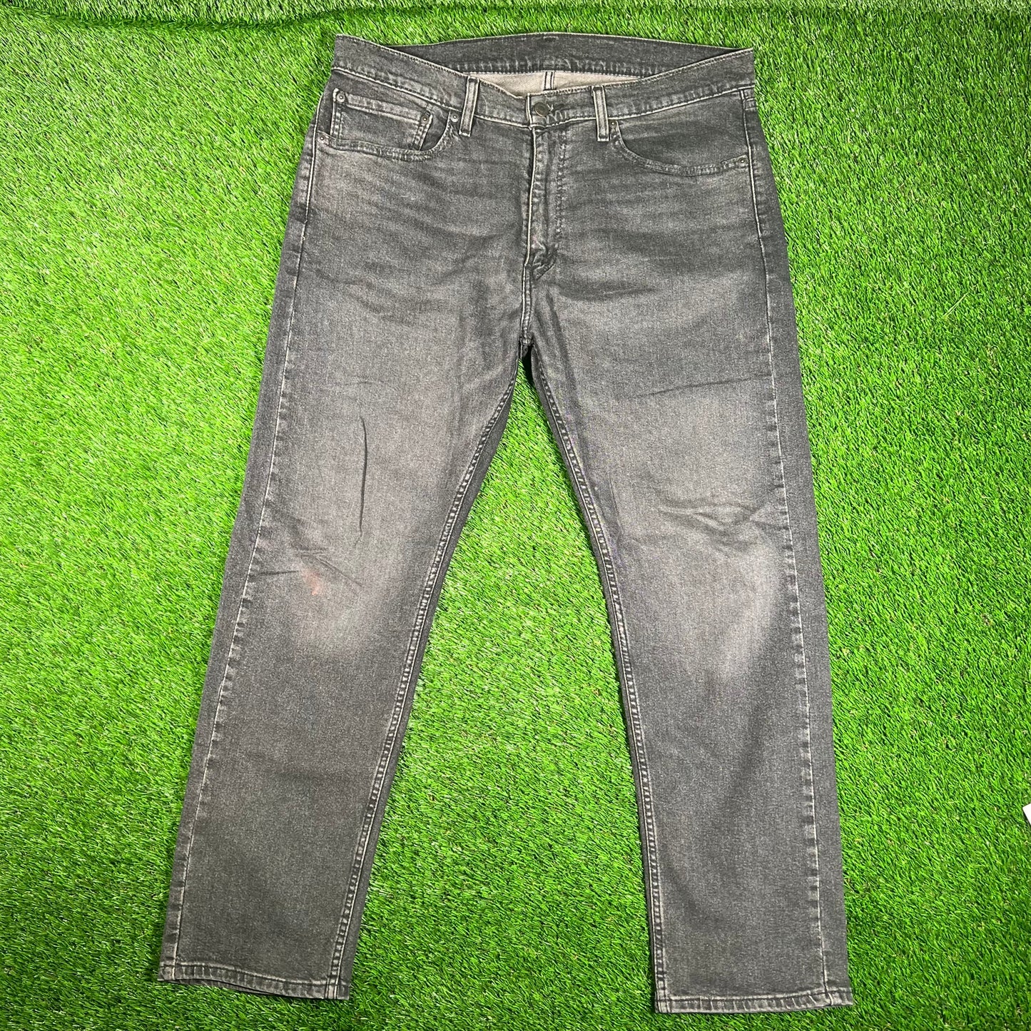 Levi's 505 Washed Black Jeans Size 36 USED v18026