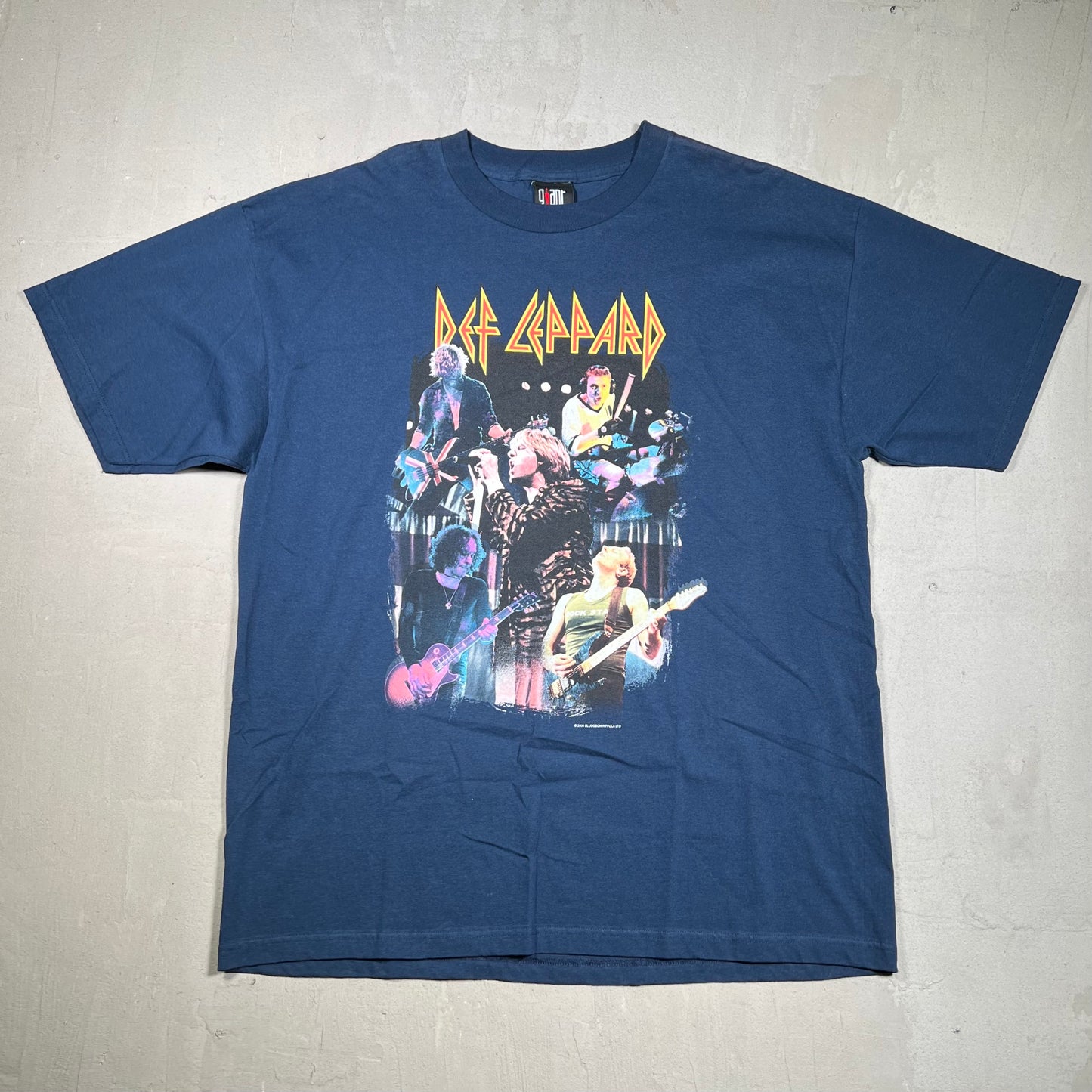 2000 Def Leppard Navy Euphoria Tour Tee Size XL USED v16620