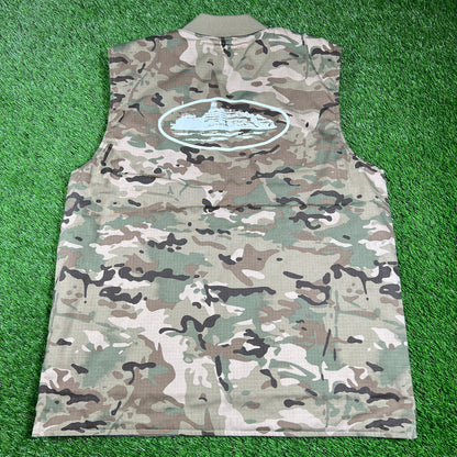 Corteiz Guerillaz Camo Vest Size XL USED x145486