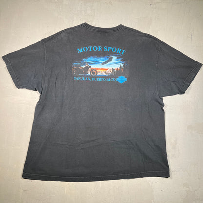 Y2K Harley Davidson Black "Independence" Tee Size 3XL USED v19405