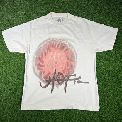 Travis Scott Utopia Black Art Tee Size Large USED x14497
