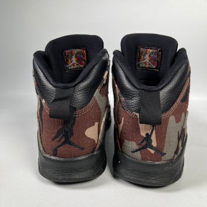 Jordan 10 Woodland Camo (2019) Size 7.5 USED s19258
