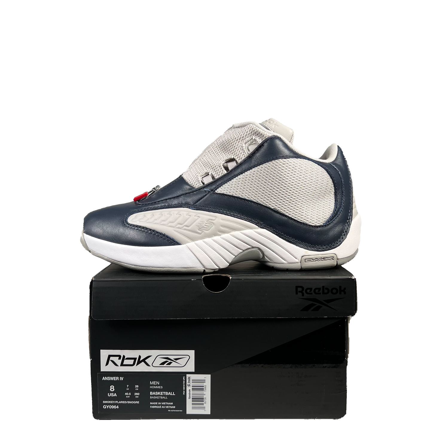 Reebox Answer IV Packer Shoes Ultramarine (2022) Size 8 USED s20676