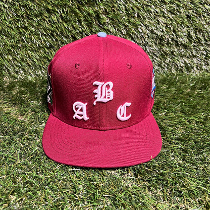 ABC Abandoned Child Red Snapback Size One Size USED v16040