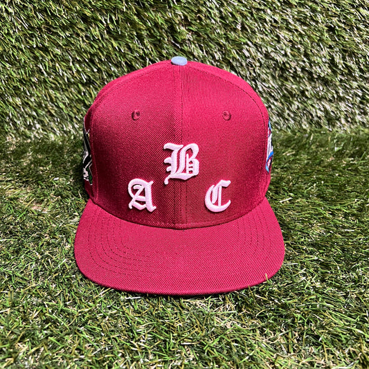 ABC Abandoned Child Red Snapback Size One Size USED v16040