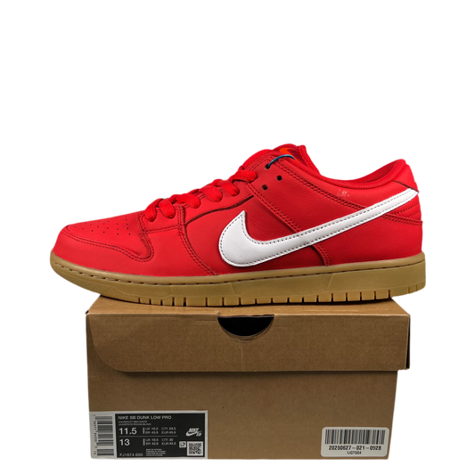 Nike SB Dunk Low University Red Gum (2024) Size 11.5 NEW s18823