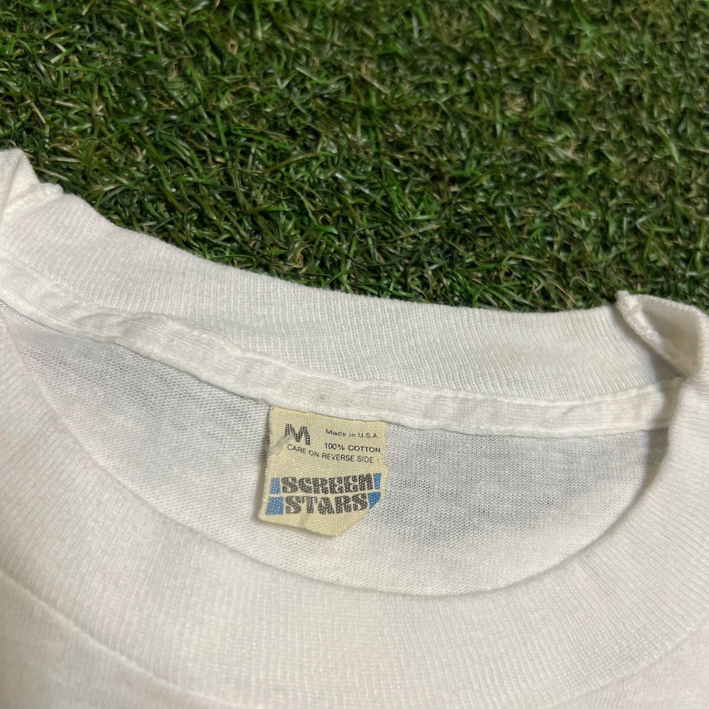 1984 Grateful Dead David Lundquist Eagle Eye White Tee Size Medium USED v16417