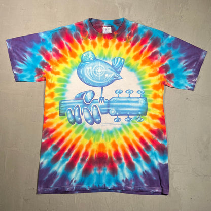 1994 Woodstock Fest Tie Dye Tee Size Large USED v19447
