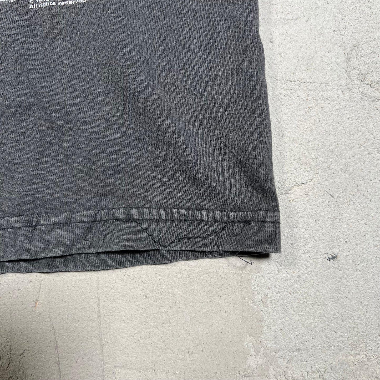 1998 WWF Stone Cold Steve Austin "University School of Hard Knocks" Black Tee Size Large USED v19520