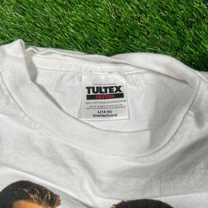 1999 Ricky Martin White Protrait Tee Size Small USED v18221