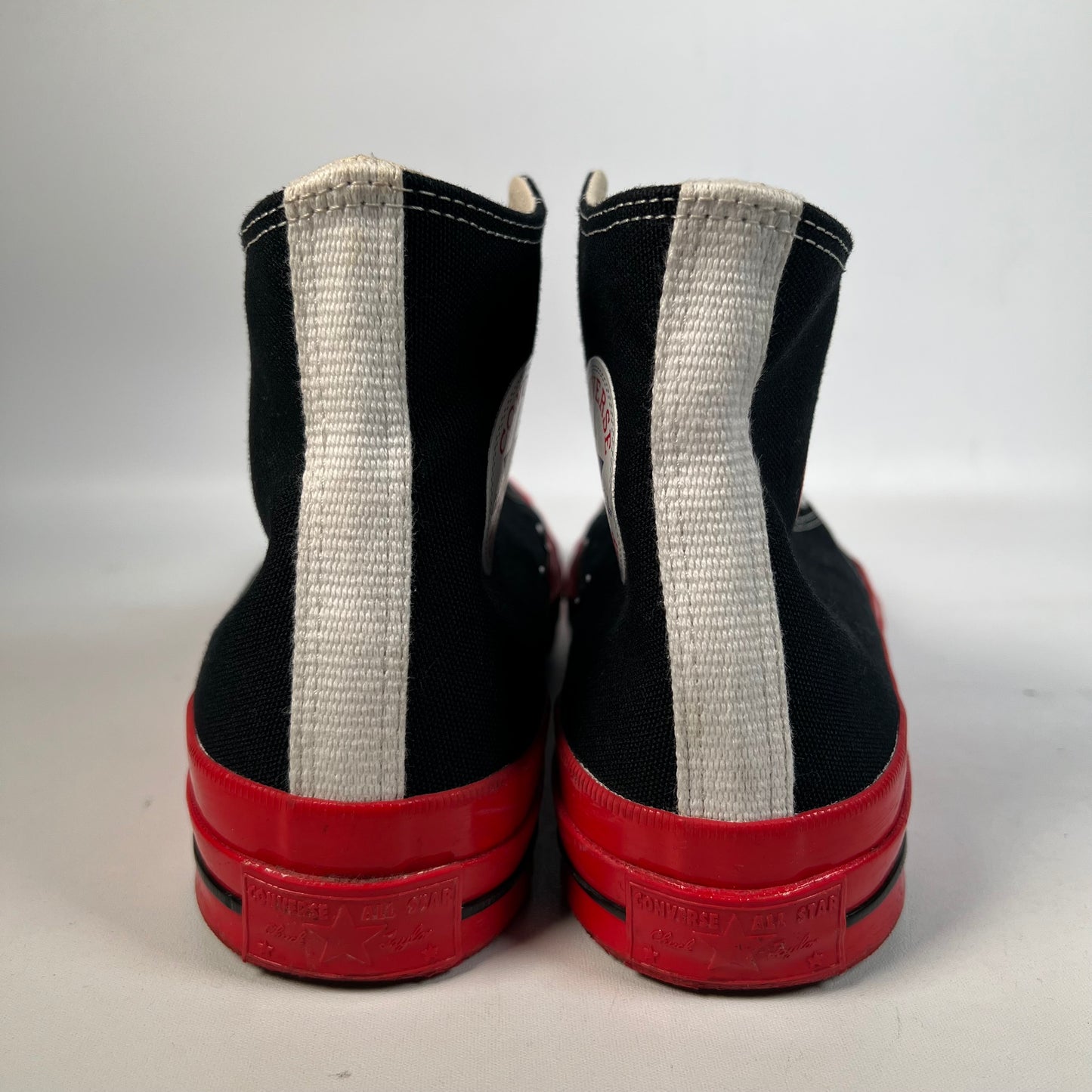 Converse Chuck Taylor 70 Hi CDG Play Black Red (2022) Size 6.5 USED s21556