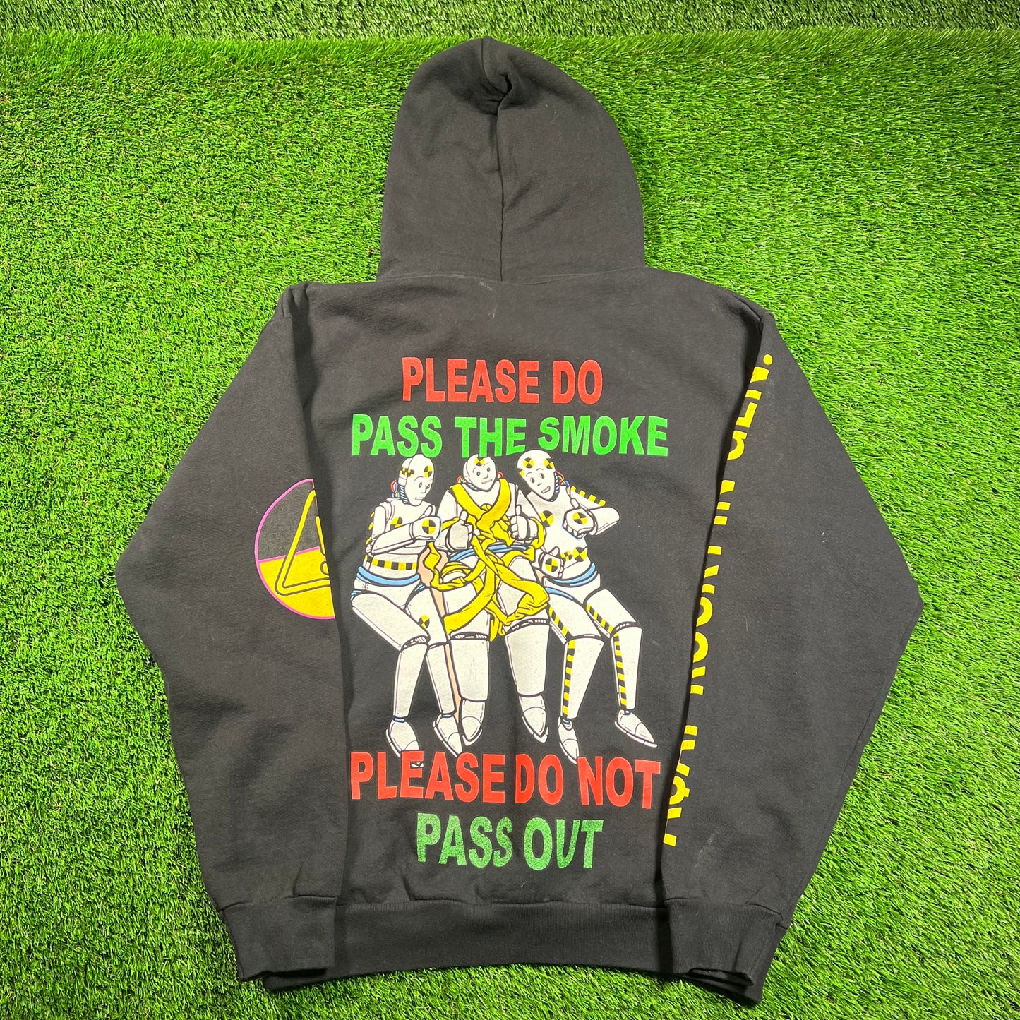 Asap Rocky Hows My Moshing Rolling Loud Black Hoodie Size Medium USED x16579