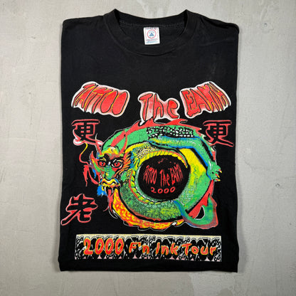 2000 Tattoo The Earth Ink Tour Tee Black Size XL USED v18267