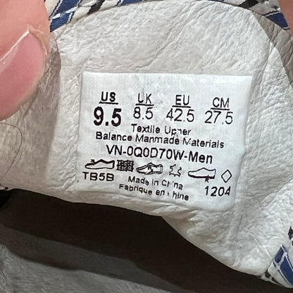 Vans Era Supreme CDG Shirt Blue White (2012) Size 9.5 USED s20191