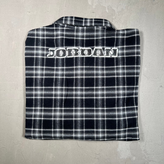 Jordan Black/White Plaid Flannel Size XXL NEW x17241