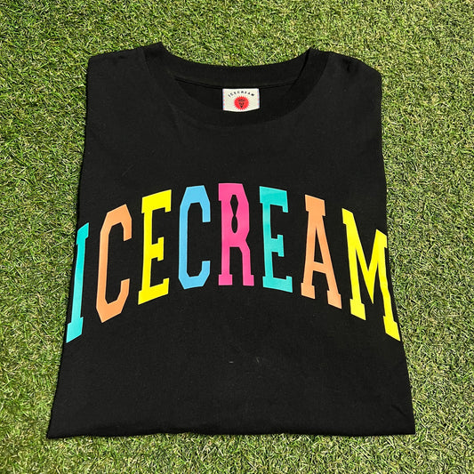 Ice Cream x Billionaire Boys Club Black Logo Tee Size Large USED x14011
