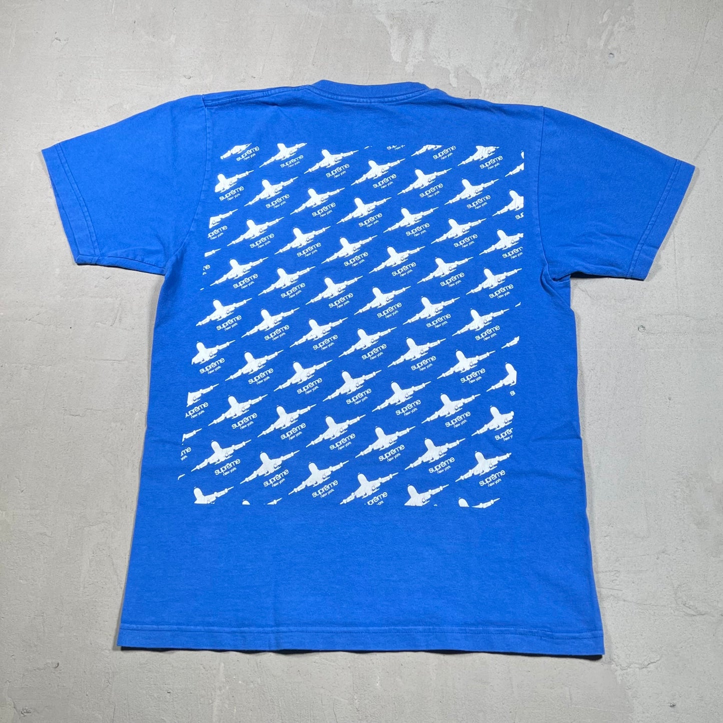 Supreme Planes Blue Tee (2015) Size Medium USED x17331