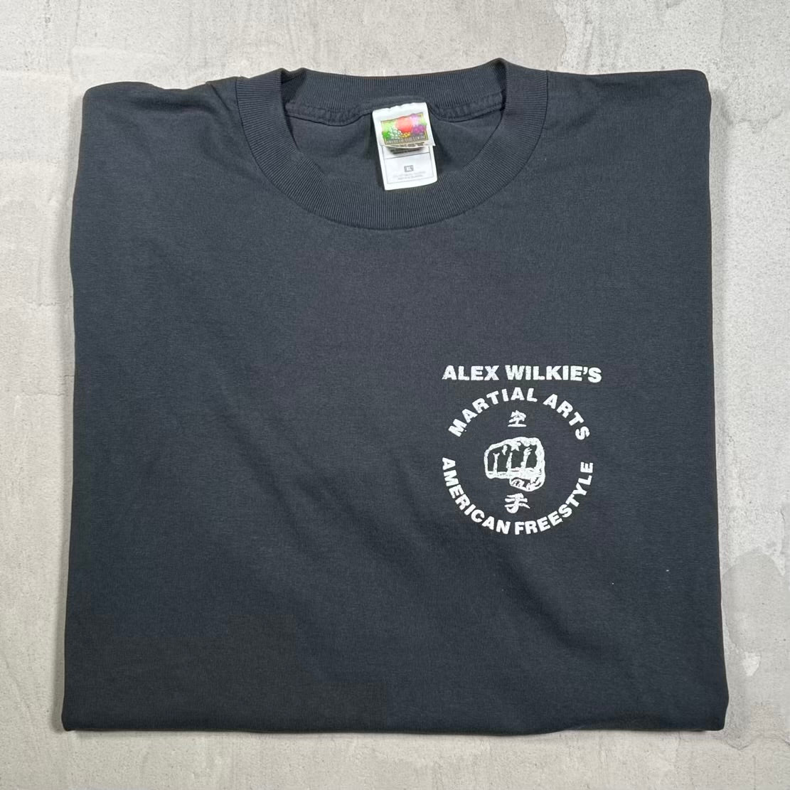 Y2K Martial Arts "Train" Black Tee Size XL USED v20180