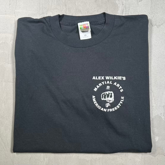 Y2K Martial Arts "Train" Black Tee Size XL USED v20180