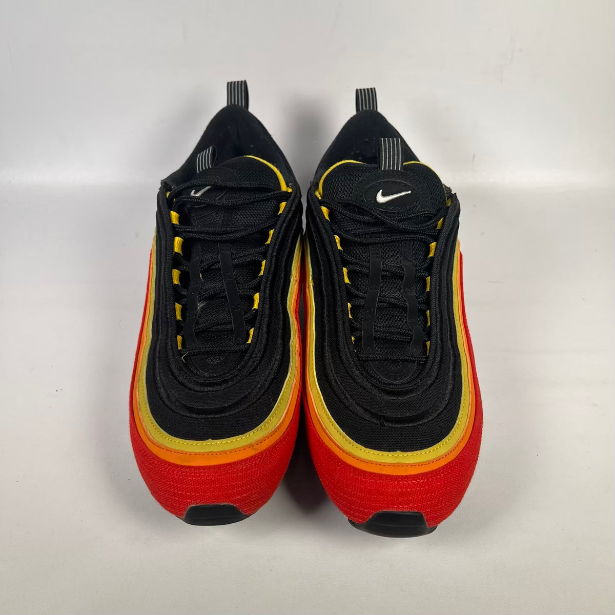 Nike Air Max 97 Black Chile Red Magma Orange (2020) Size 10 USED s23740