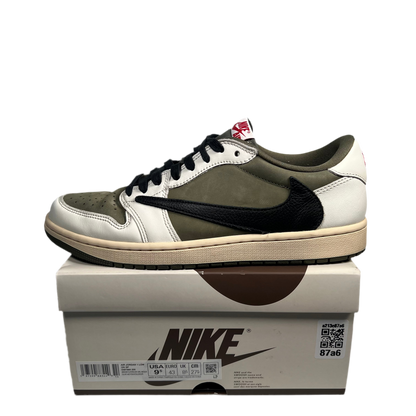Jordan 1 Travis Scott Medium Olive Size 9.5 USED s17176