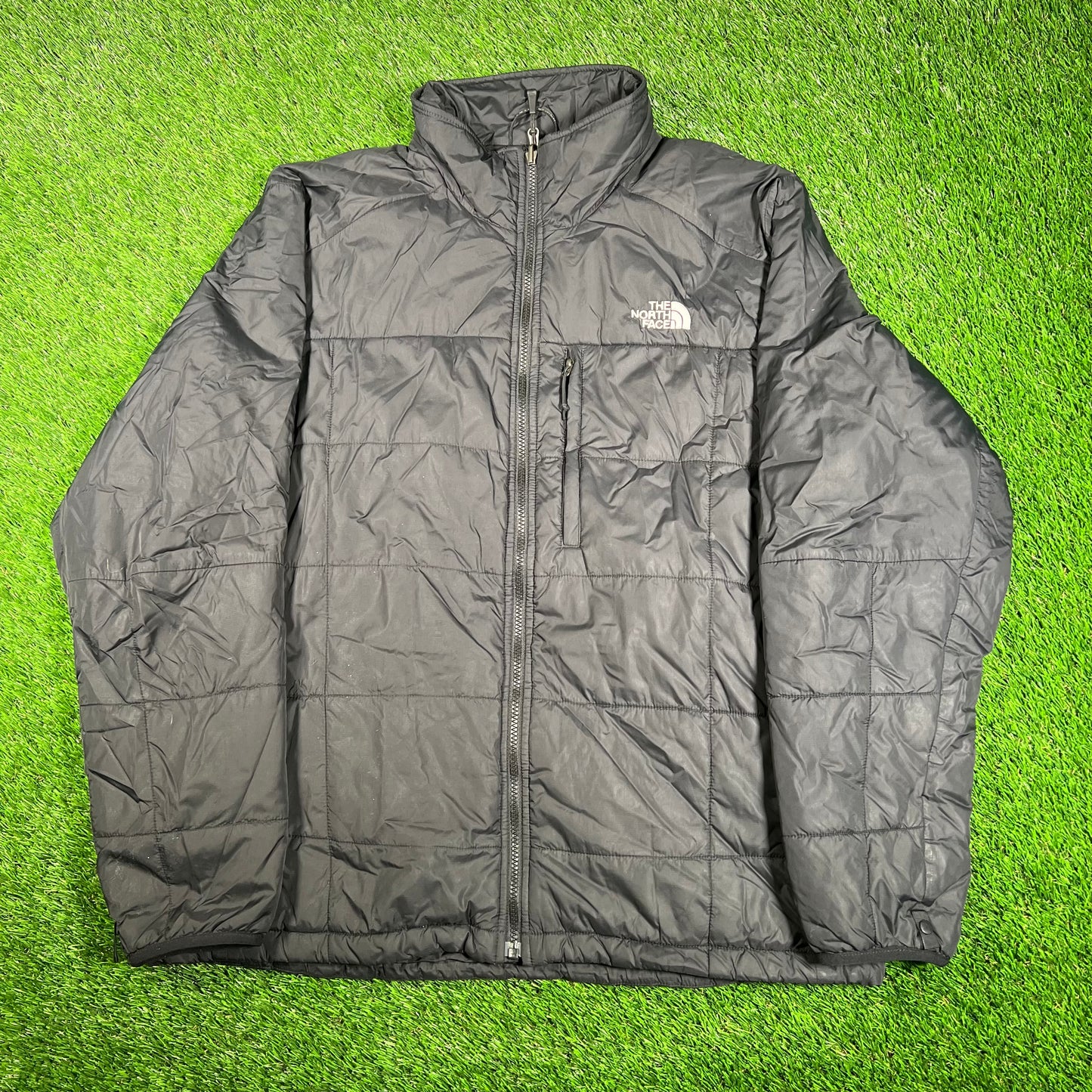 North Face Black MicroDown Jacket Size XL USED v17840