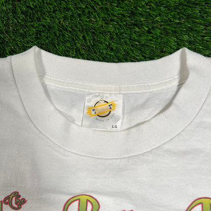 1998 Allman Brothers Band White "Summer Peach" Tour Tee Size Large USED v18439