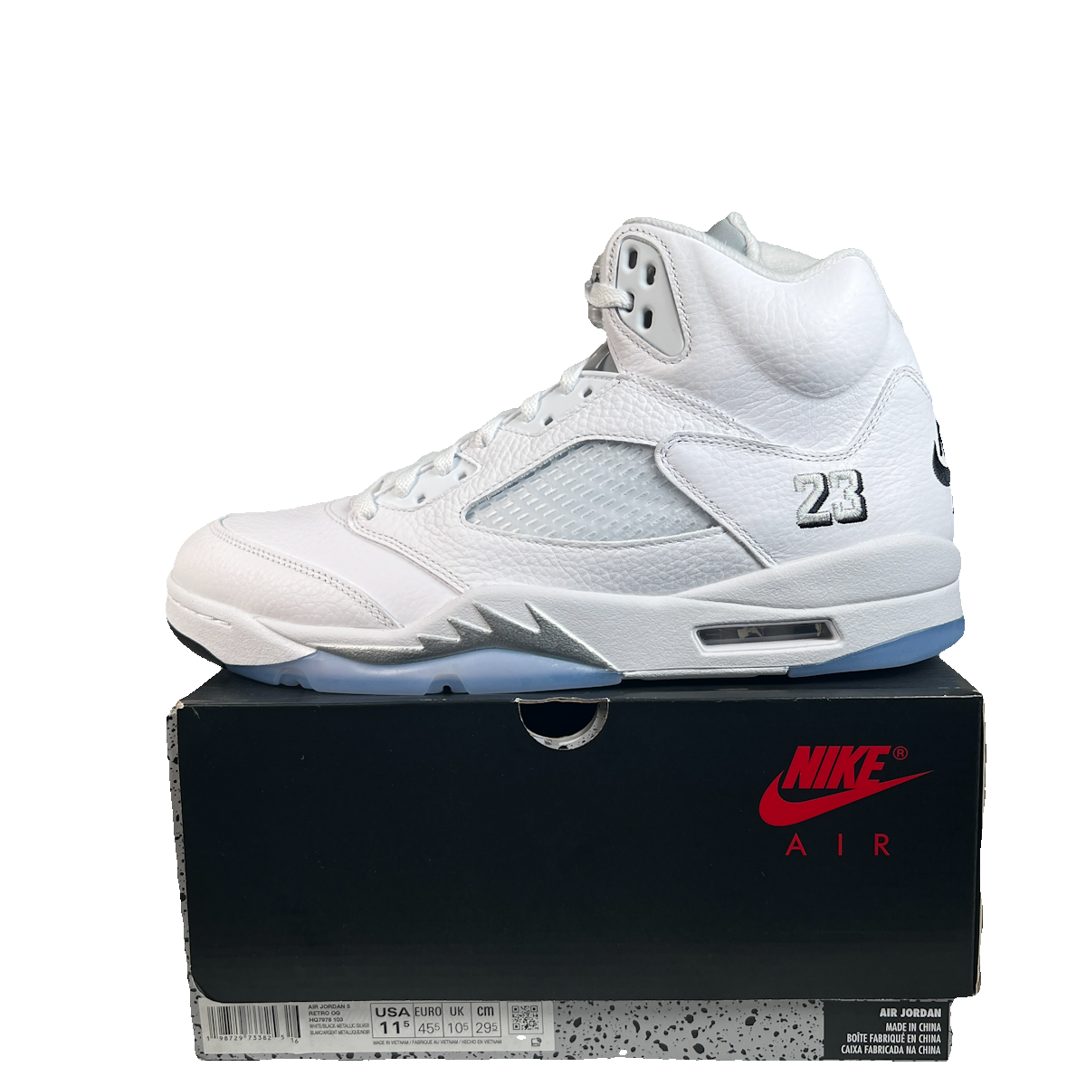 Jordan 5 White Metallic (2026) Size 11.5 NEW s22756