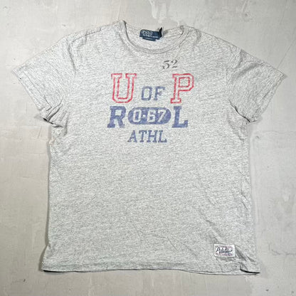 Polo Ralph Lauren Grey Tee Size Medium USED v20278