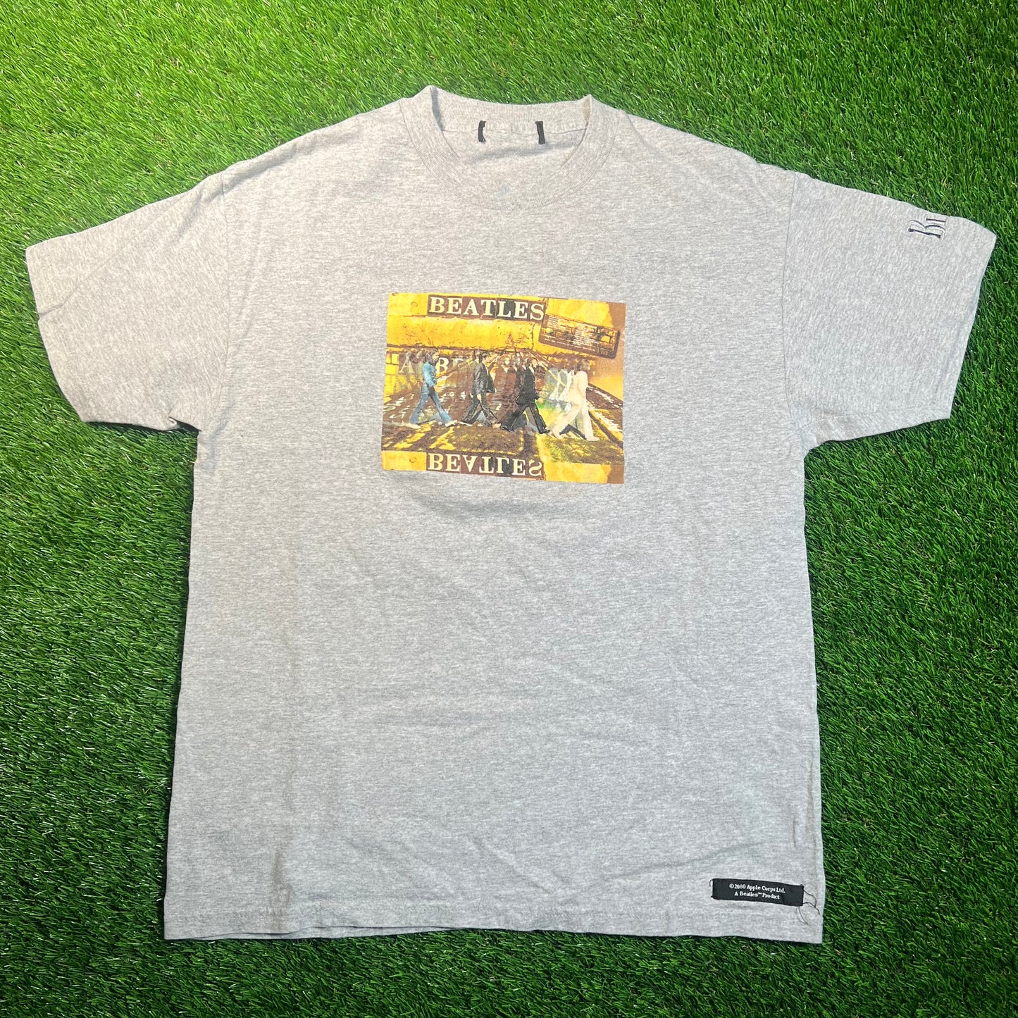 2000 Beatles Abbey Road Cartoon Tee Size Medium USED v18842