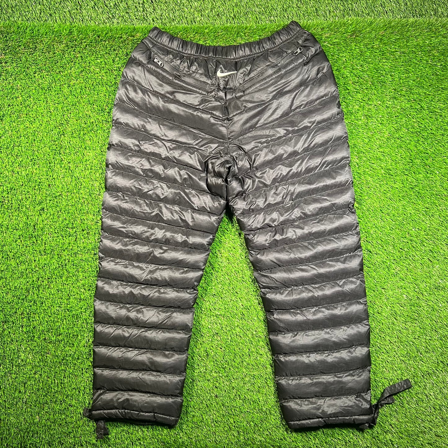 Nike Stussy Black Puffer Pants Size Large USED x16487