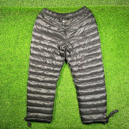 Nike Stussy Black Puffer Pants Size Large USED x16487