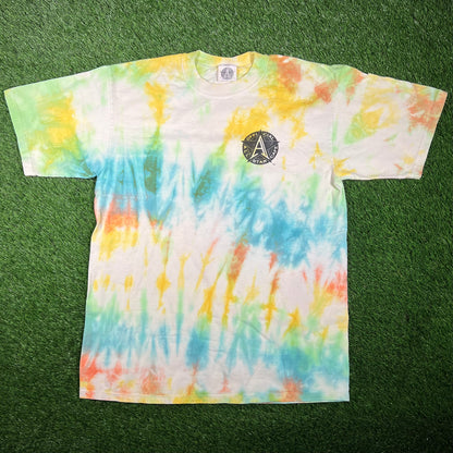 1990s Tie Dye All Star Cafe Tee Size Large USED v17502