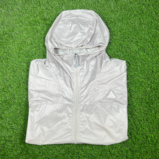 Nike ACG Light Grey Windbreaker Size Large NEW x14298