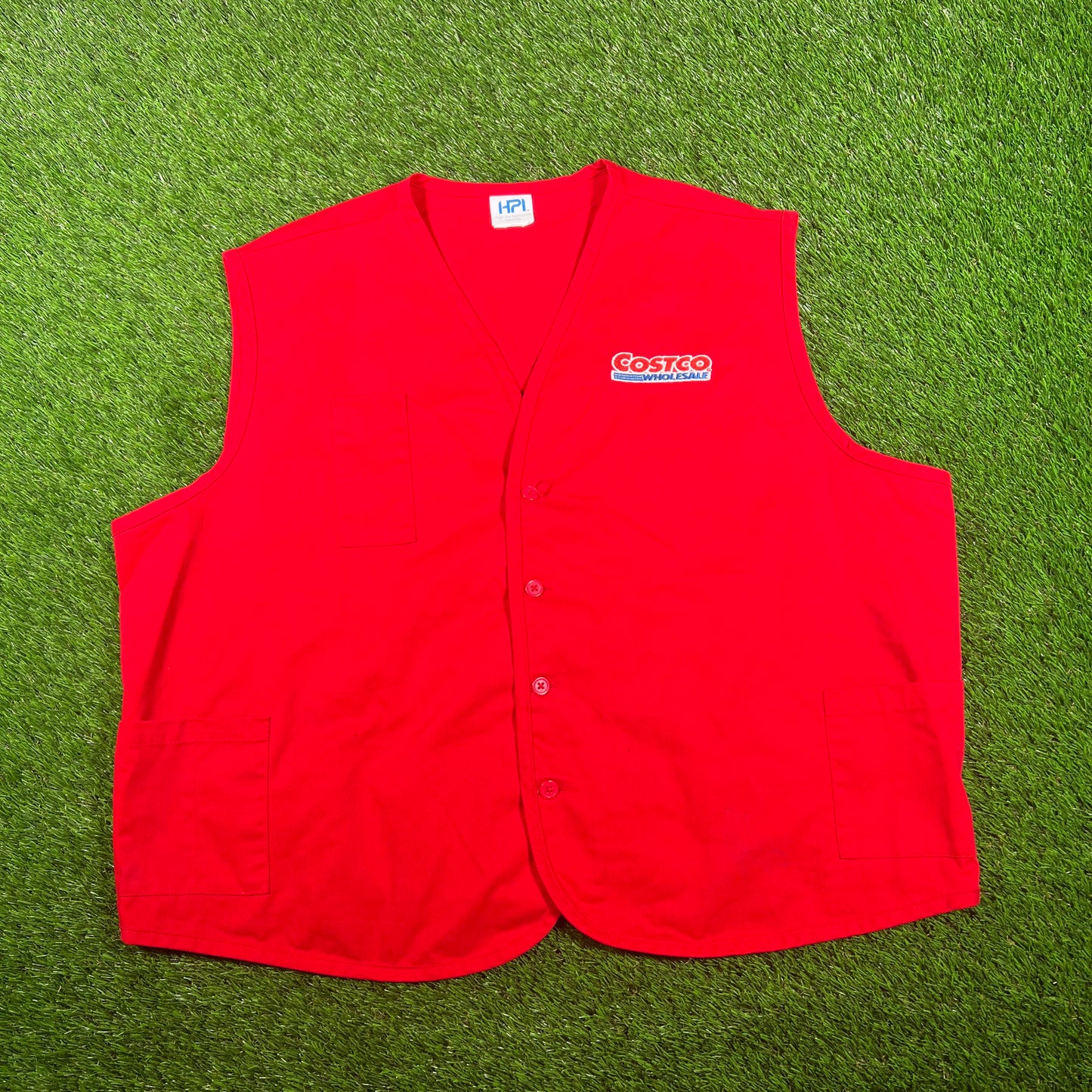 Costco Wholesale Employee Red Vest Size XXL USED v17869