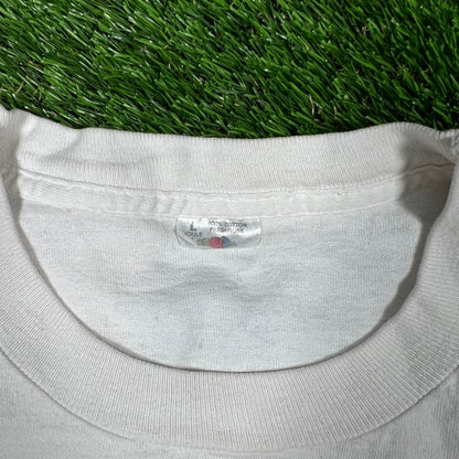 1995 Hootie & The Blowfish Cracked Rear View Tour White Tee Size Large USED v16788