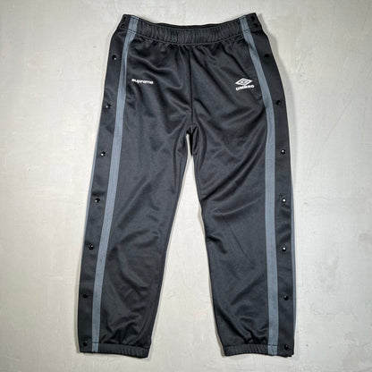 Supreme Umbro Rip Off Black Sweatpants Size Small USED x17560